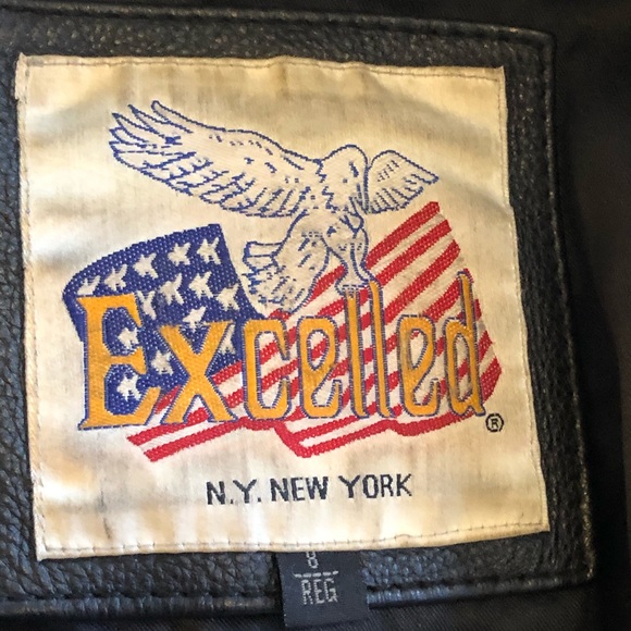 Excelled black genuine leather jacket 8 - Picture 12 of 16